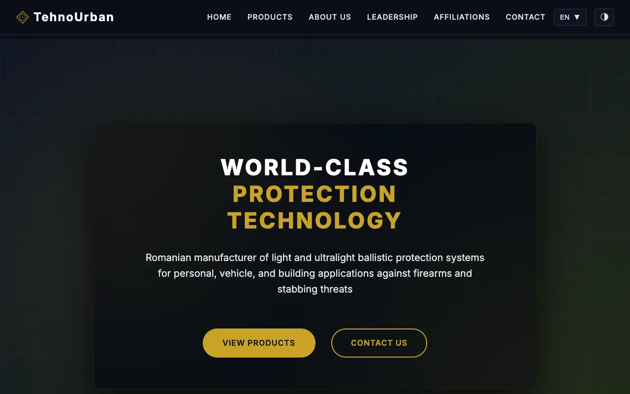 TehnoUrban — producător de sisteme de protecție balistică